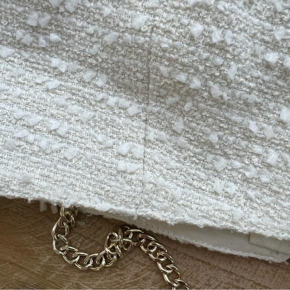 Retrofete Loris Tweed Bralette in White - Picture 7 of 7